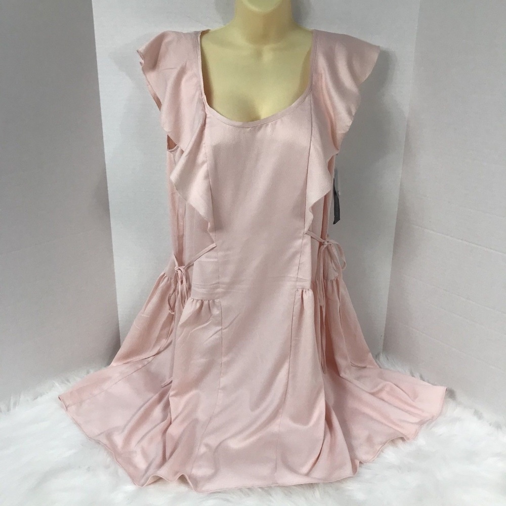 FRENCH CONNECTION Nia Drape Ruffle Dress Sz Medium